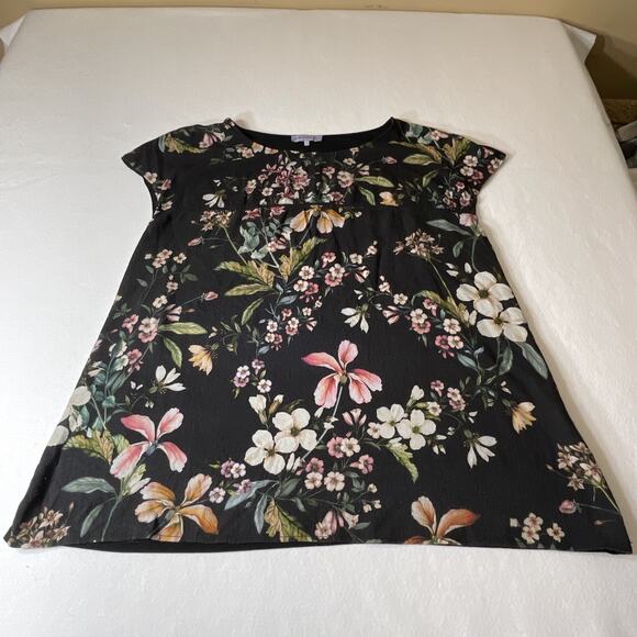 Annah Field Curvy Size 52 Cap‎ Sleeve Floral Blouse - Picture 1 of 10